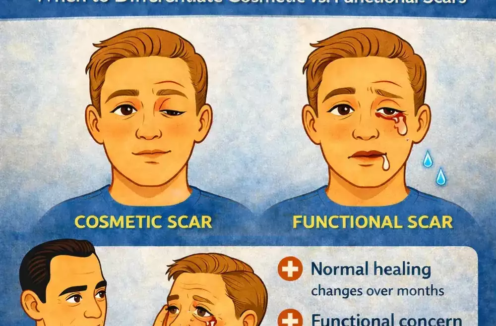Scar Revision After Eyelid Trauma