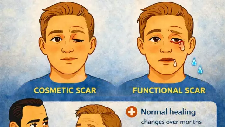 Scar Revision After Eyelid Trauma